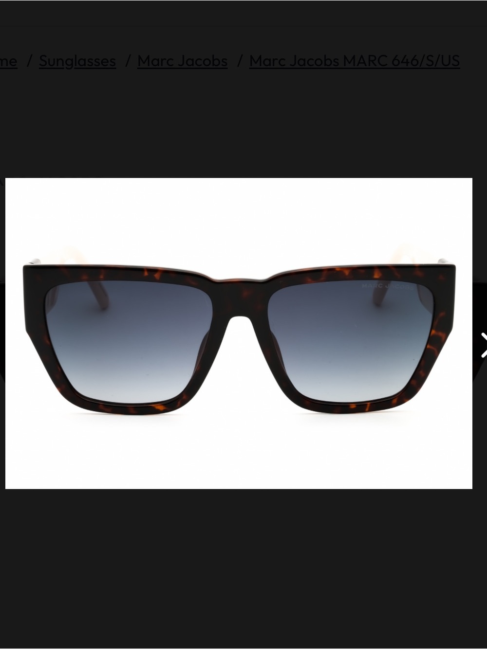 Marc Jacobs sunglasses-tan and black-57/16/145 - Picture 3 of 12